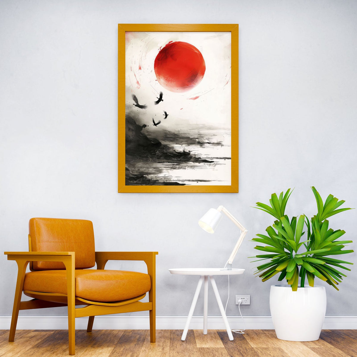 Zen Sunrise Asian Style Poster | Wall Art for H ome & Office | High-Quality Print - High-Quality Visual Display