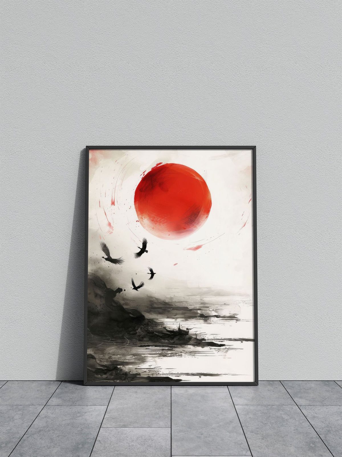 Zen Sunrise Asian Style Poster | Wall Art for H ome & Office | High-Quality Print - High-Quality Visual Display