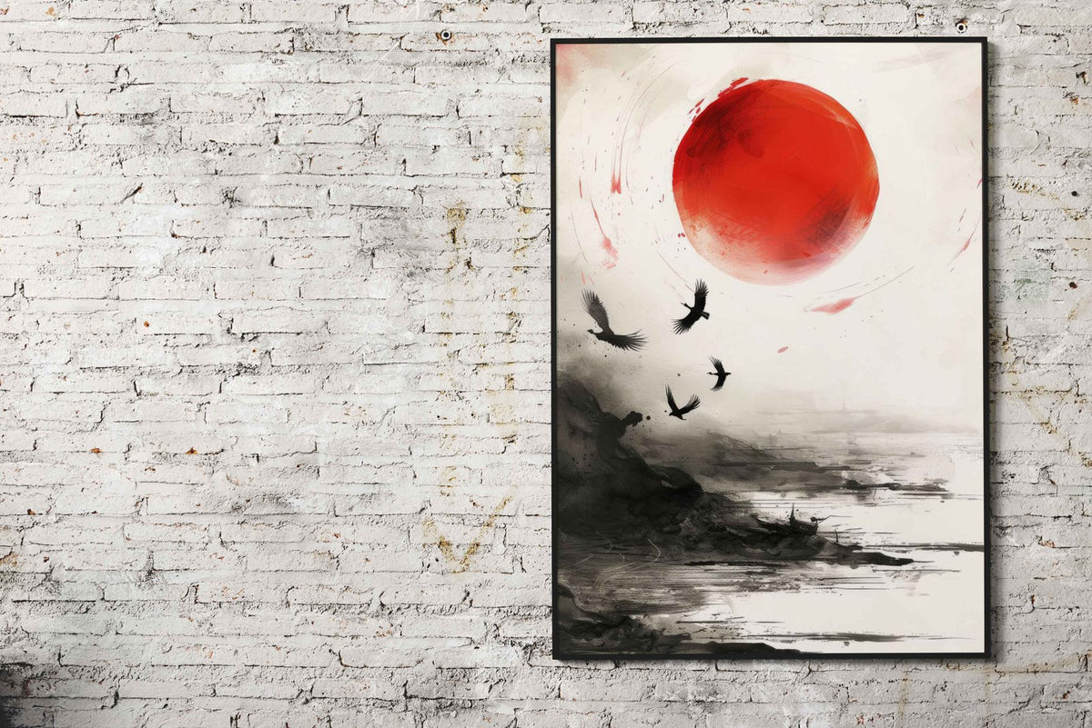 Zen Sunrise Asian Style Poster | Wall Art for H ome & Office | High-Quality Print - High-Quality Visual Display