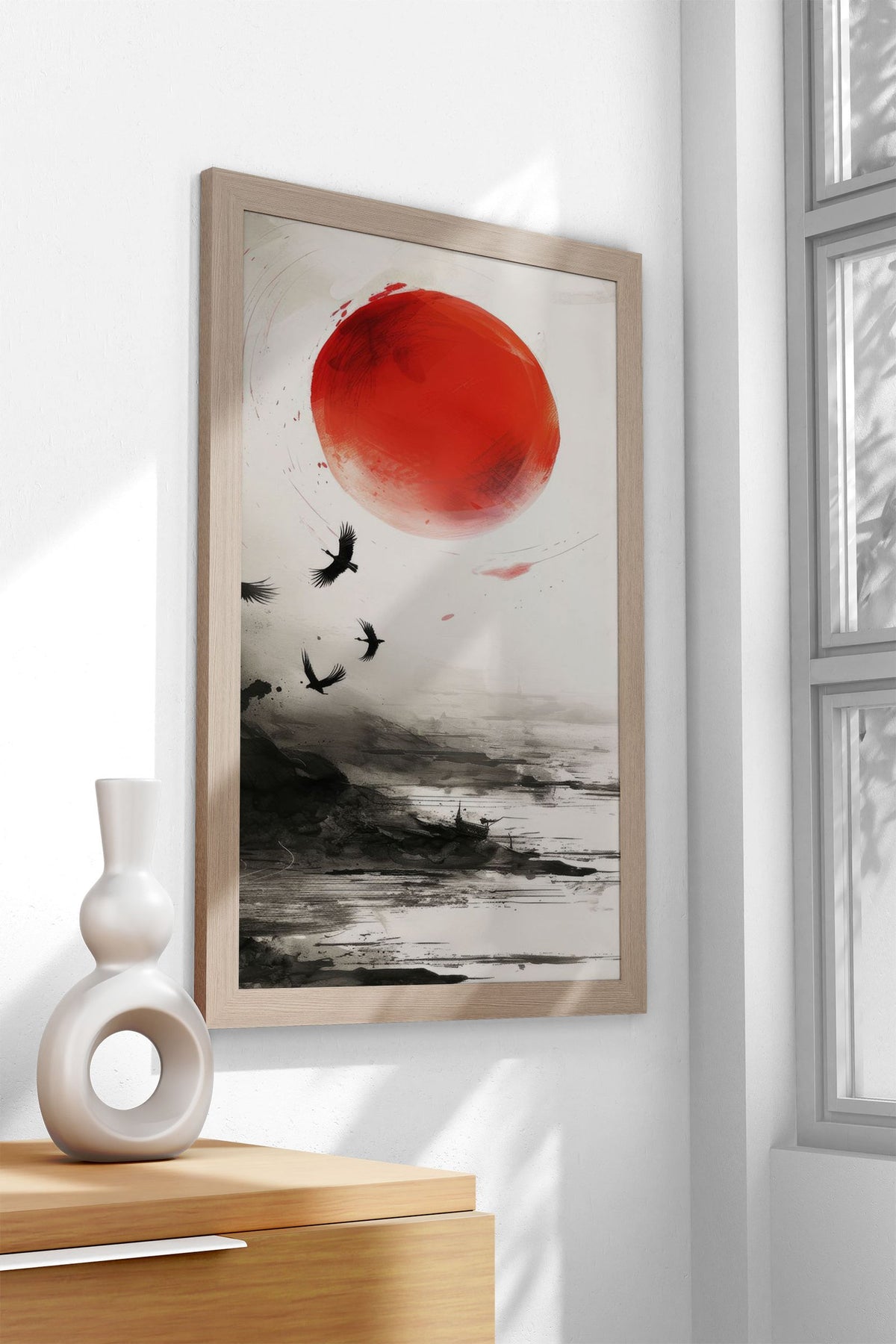 Zen Sunrise Asian Style Poster | Wall Art for H ome & Office | High-Quality Print - High-Quality Visual Display