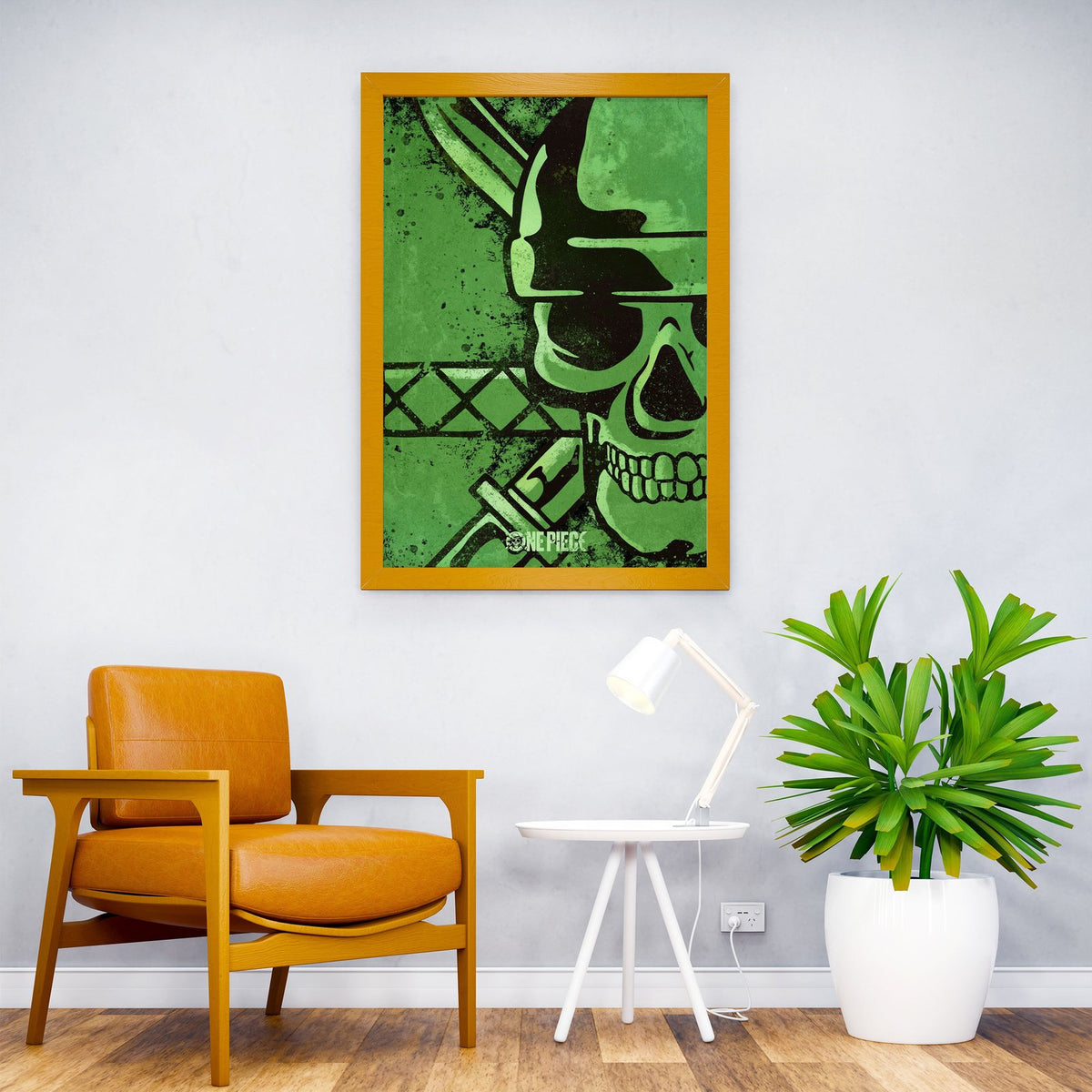 Zoro Minimal Skull Asian Style Poster | Wall Ar t for Home & Office | High-Quality Print - High-Quality Visual Display