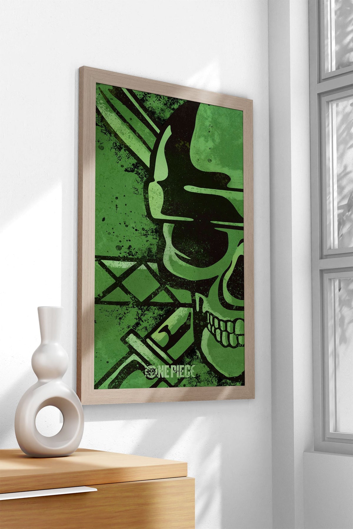 Zoro Minimal Skull Asian Style Poster | Wall Ar t for Home & Office | High-Quality Print - High-Quality Visual Display