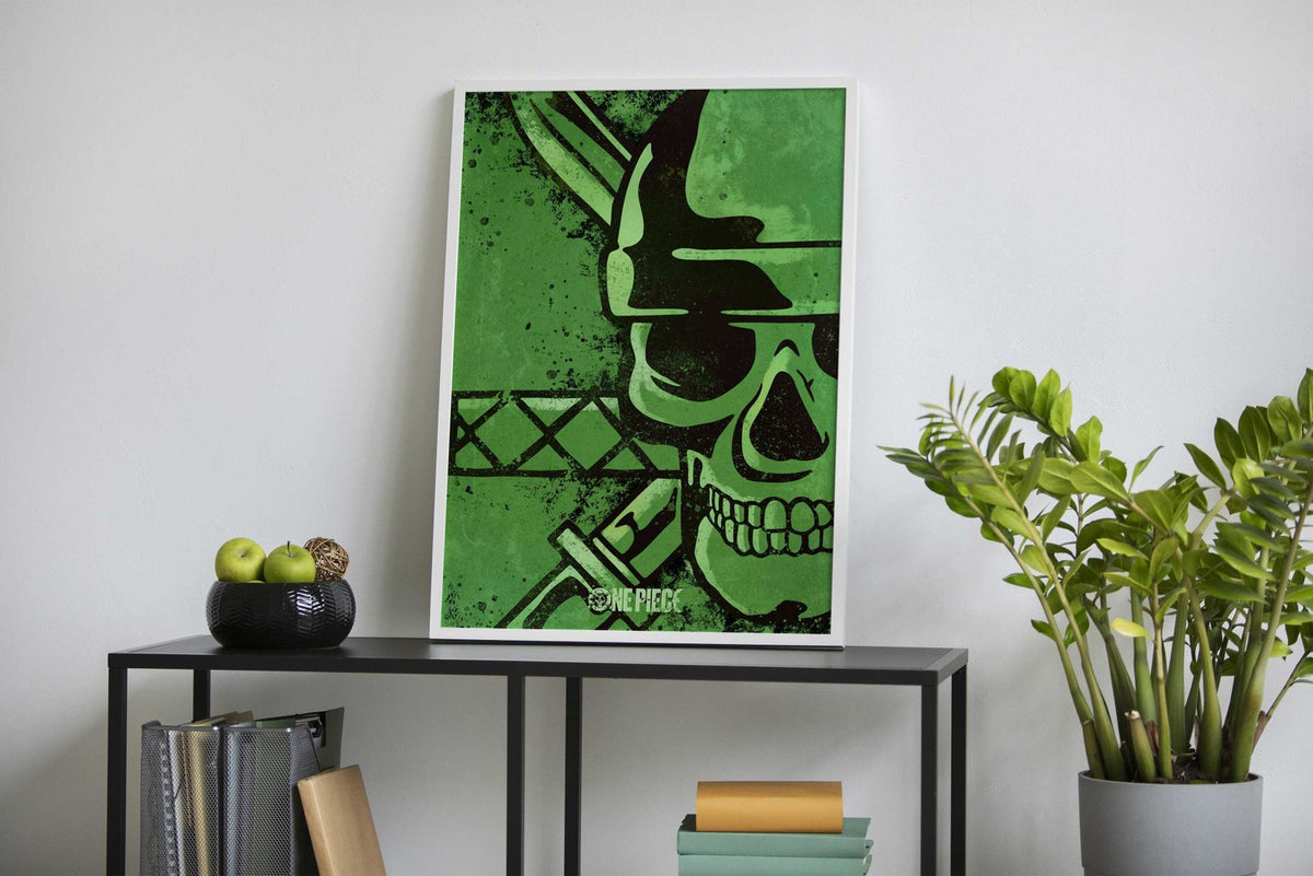 Zoro Minimal Skull Asian Style Poster | Wall Ar t for Home & Office | High-Quality Print - High-Quality Visual Display