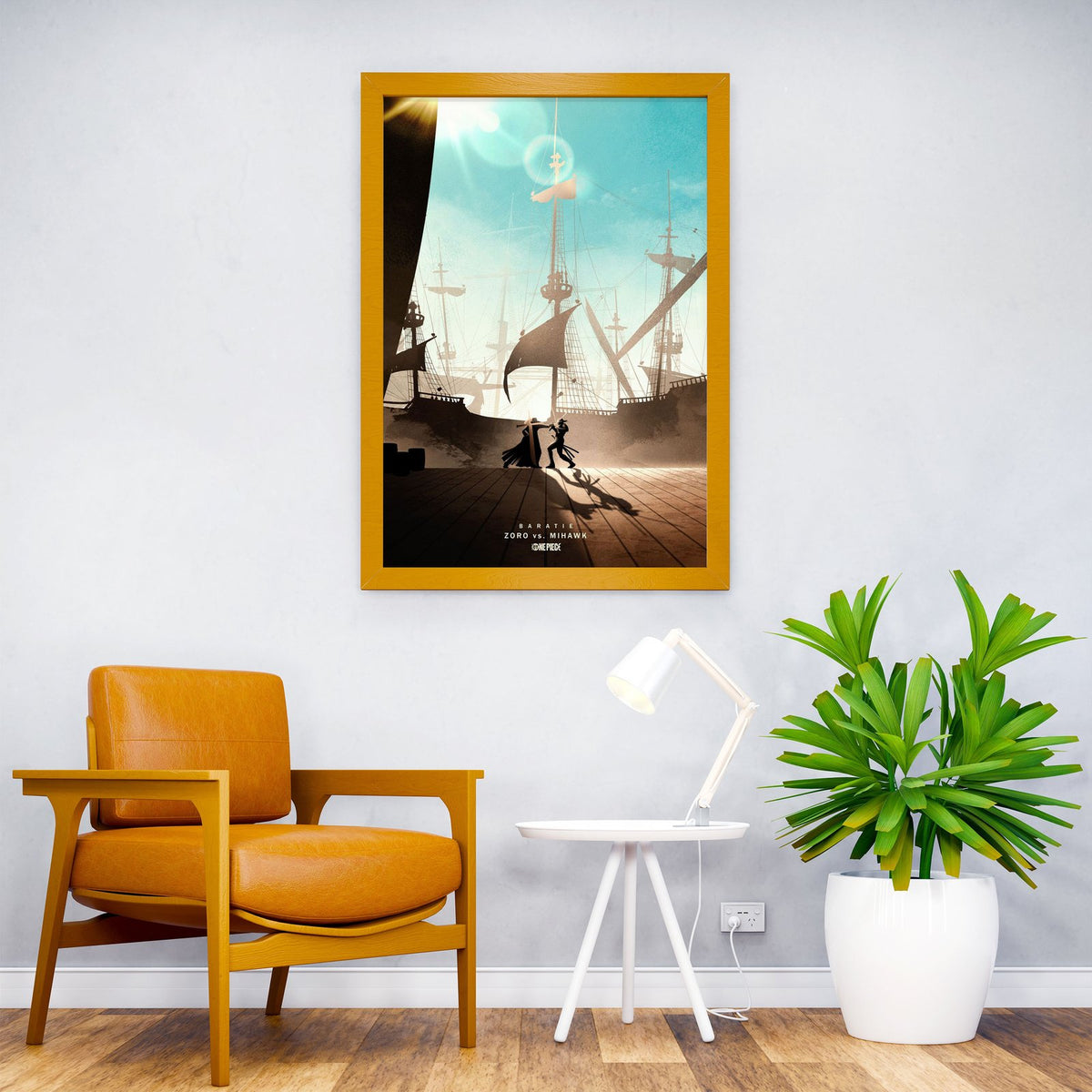Zoro vs Mihawk Asian Style Poster | Wall Art fo r Home & Office | High-Quality Print - High-Quality Visual Display