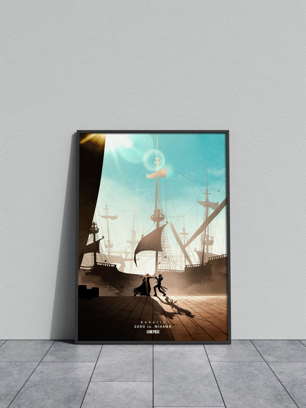 Zoro vs Mihawk Asian Style Poster | Wall Art fo r Home & Office | High-Quality Print - High-Quality Visual Display