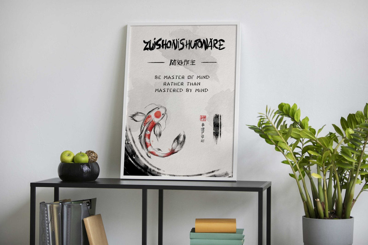 Zuishonishutonare Zen Asian Style Poster | Wa ll Art for Home & Office | High-Quality Print - High-Quality Visual Display