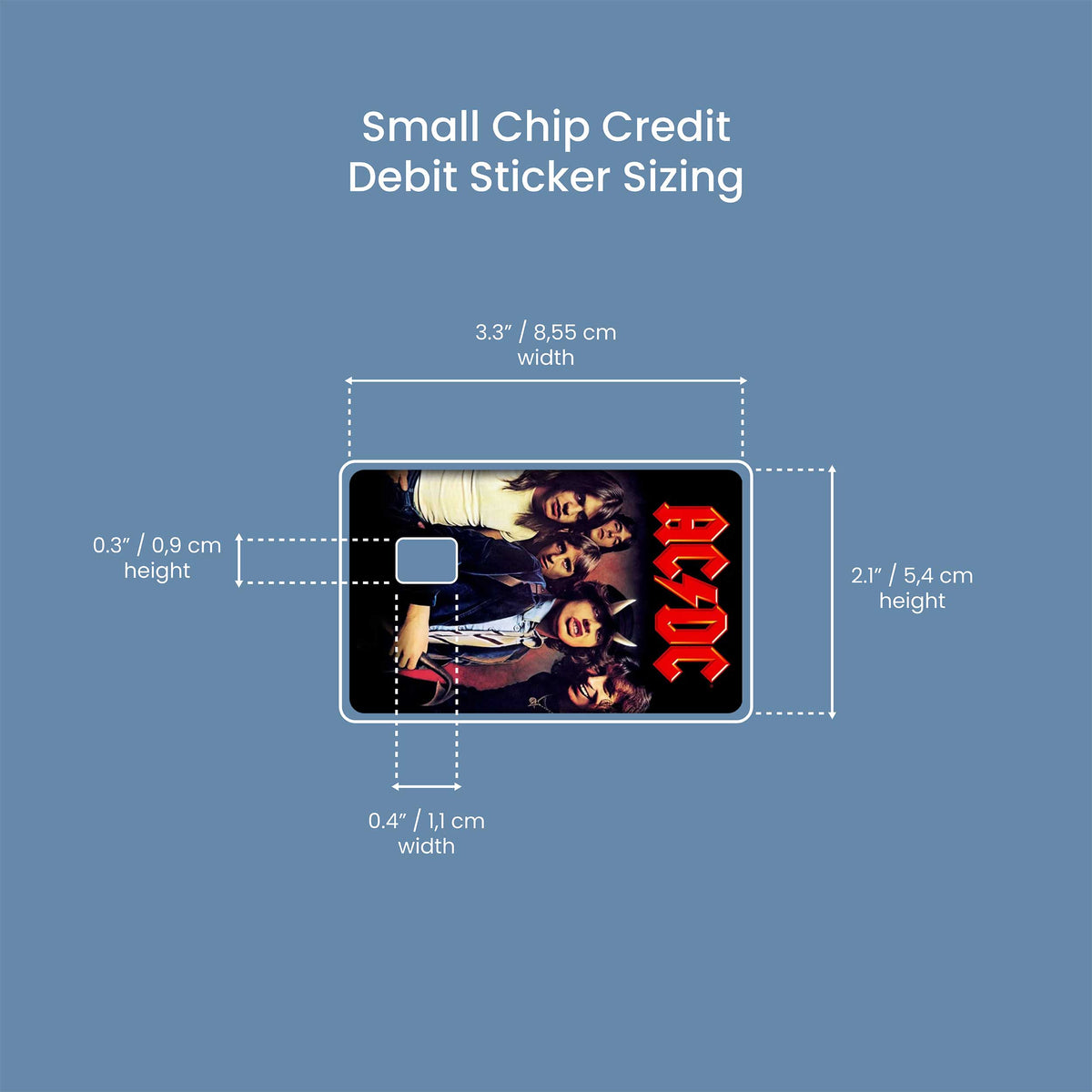 AC-DC - Premium Vinyl Credit Card Skin Cover by Wonderwallsboutique