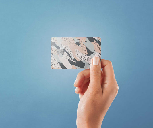 Aesthetic Camo Design | Credit Card Sticker | Small Chip | Credit Card Skin
