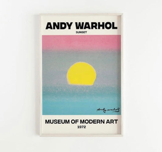 Blue Sunset Artwork by Andy Warhol