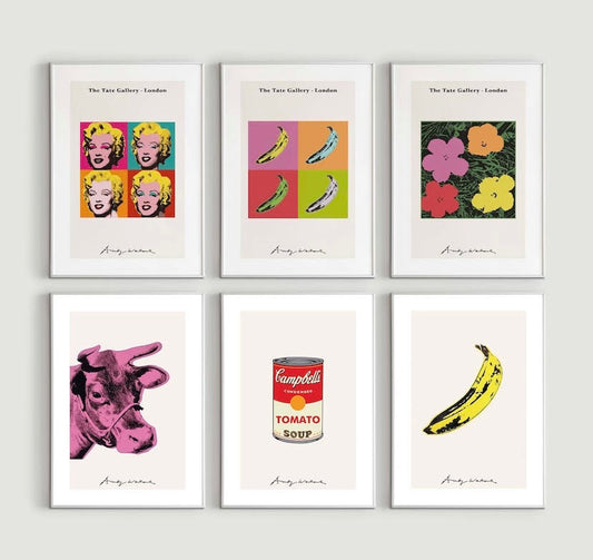 Vibrant Andy Warhol Pop Art Print Set for Colorful Gallery Walls