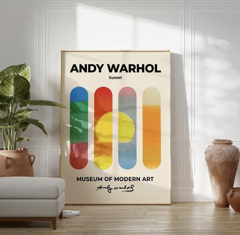 Vibrant Sunset Print by Andy Warhol