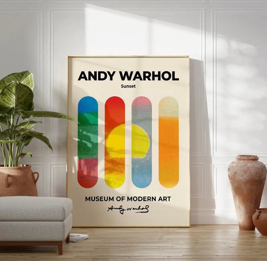 Vibrant Sunset Print by Andy Warhol