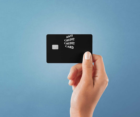 Anti Credit Design | Credit Card Sticker | Small Chip | Credit Card Skin