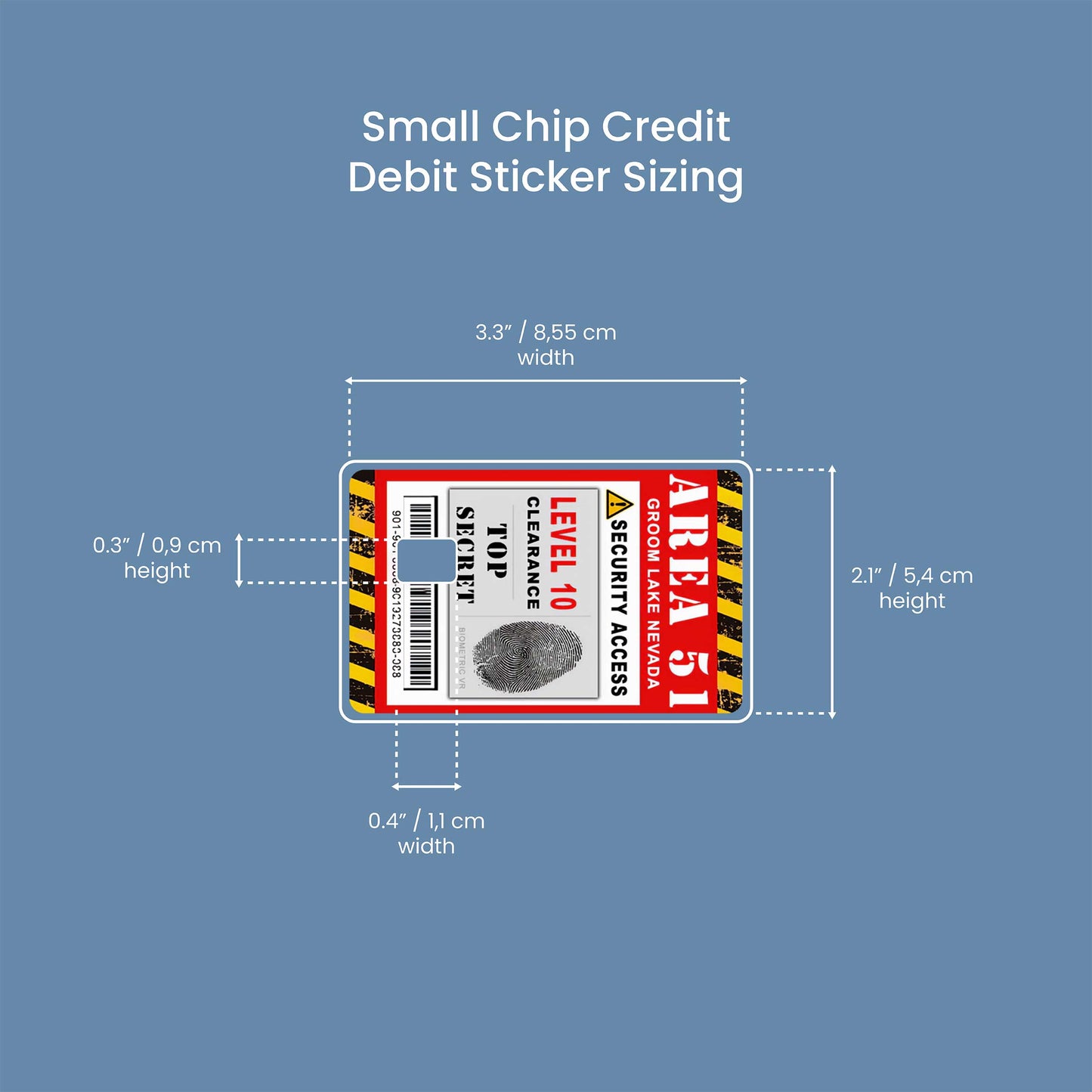 Area - Premium Vinyl Credit Card Skin Cover by Wonderwallsboutique
