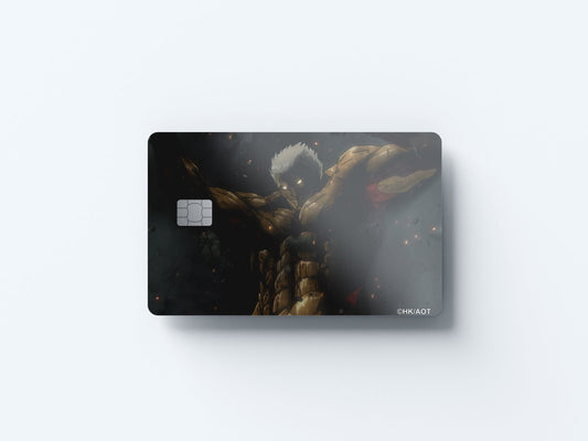 Armored Titan Design | Credit Card Sticker | Small Chip | Credit Card Skin