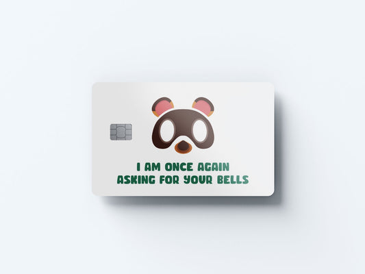 Asking for Bells Design | Credit Card Sticker | Small Chip | Credit Card Skin