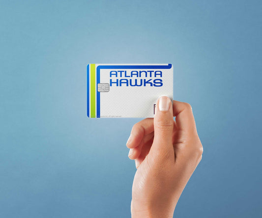 Atlanta Hawks Home Hardwood Classics Design | Credit Card Sticker | Small Chip | Credit Card Skin