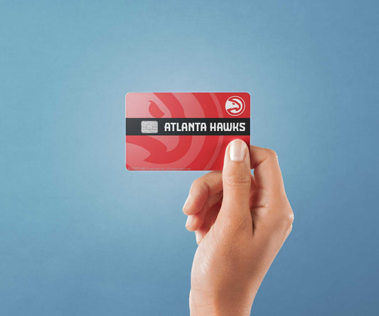 Atlanta Hawks Midcourt Design | Credit Card Sticker | Small Chip | Credit Card Skin
