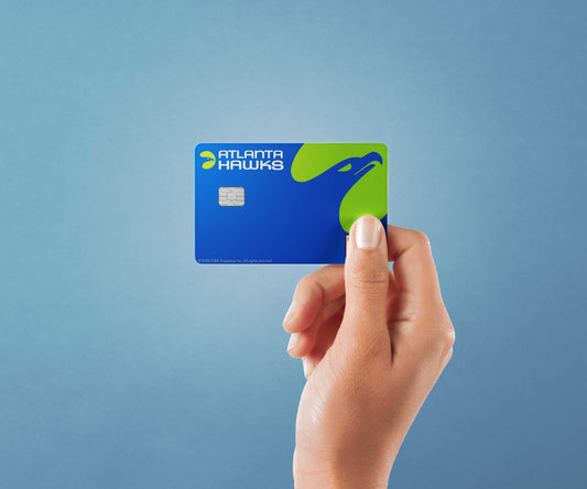 Atlanta Hawks Throwback Hardwood Classics Design | Credit Card Sticker | Small Chip | Credit Card Skin