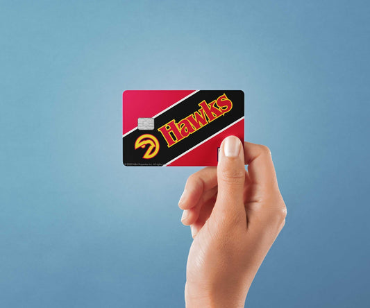 Atlanta Hawks Uptempo Hardwood Classics Design | Credit Card Sticker | Small Chip | Credit Card Skin