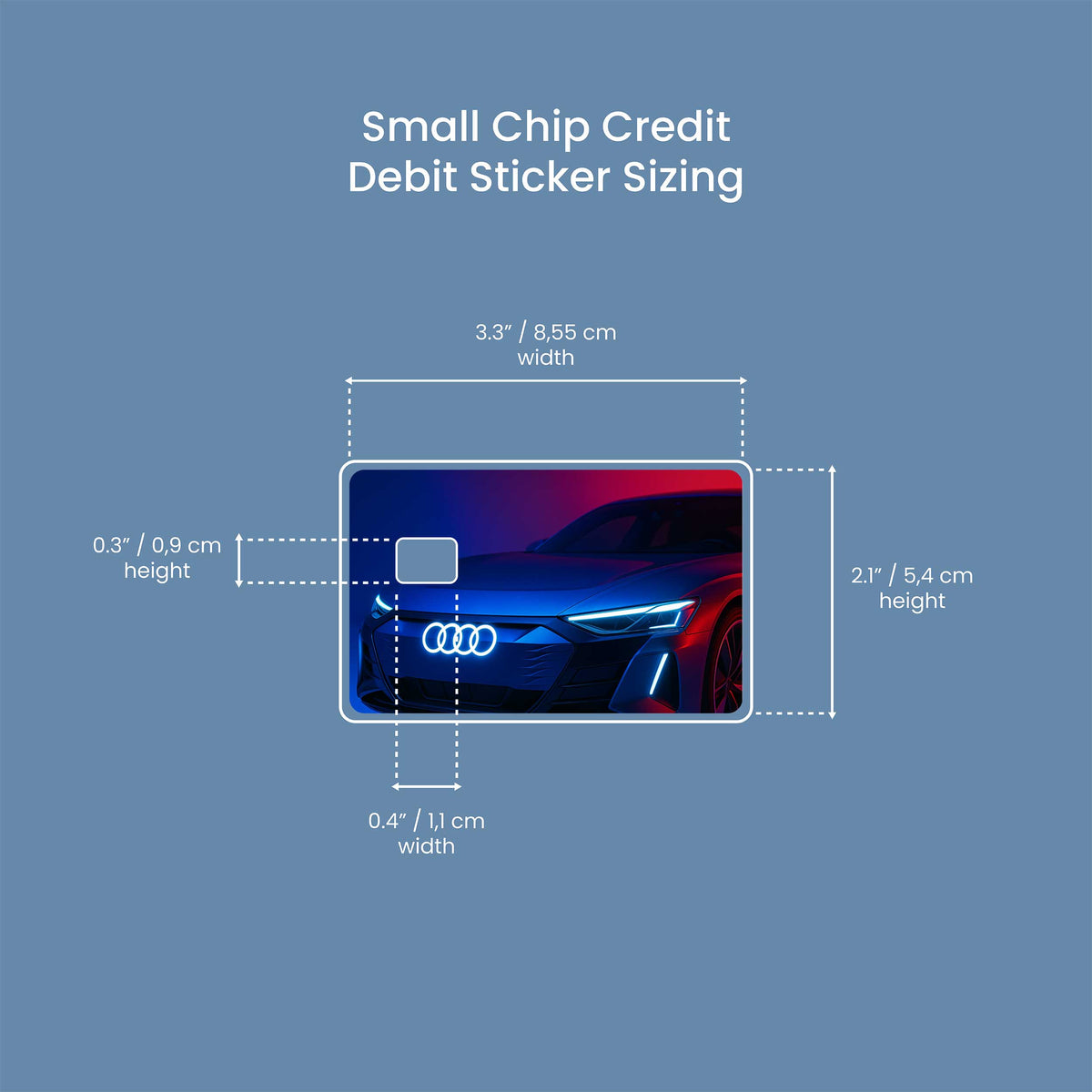 Audi - Premium Vinyl Credit Card Skin Cover by Wonderwallsboutique