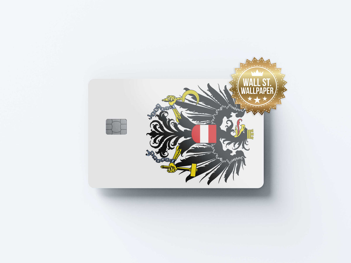Austria Eagle - Premium Vinyl Credit Card Skin Cover by Wonderwallsboutique