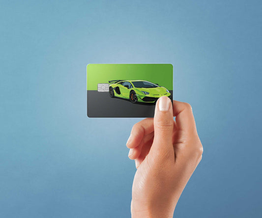 Aventador SVJ Design | Credit Card Sticker | Small Chip | Credit Card Skin