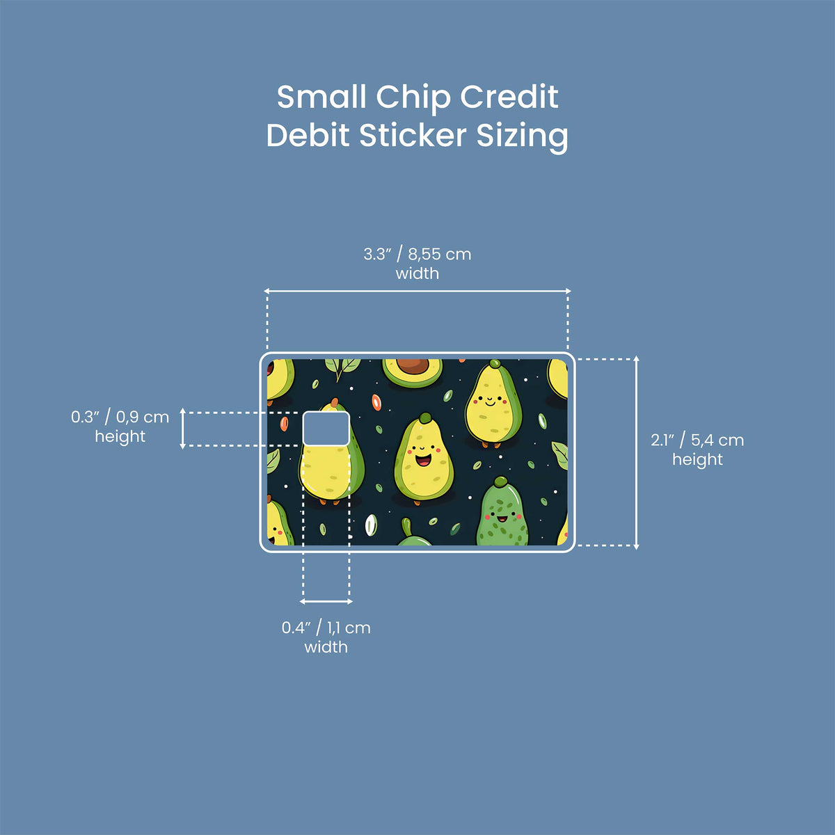 Avocado - Premium Vinyl Credit Card Skin Cover by Wonderwallsboutique