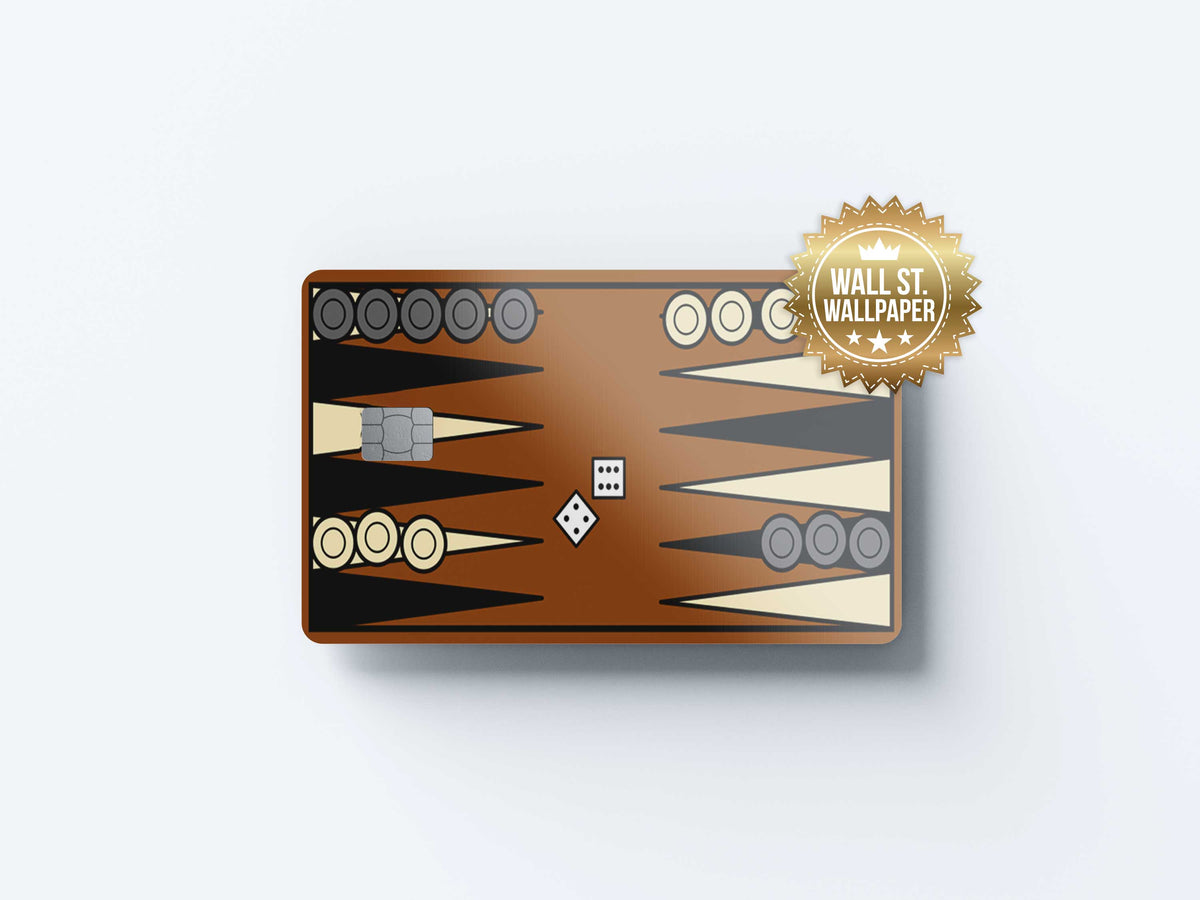Backgammon - Premium Vinyl Credit Card Skin Cover by Wonderwallsboutique
