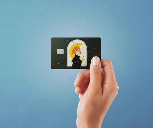 Badass Woman Design | Credit Card Sticker | Small Chip | Credit Card Skin