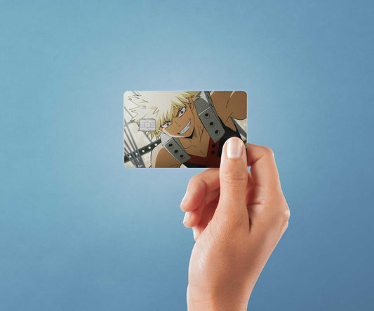 Bakugo Design | Credit Card Sticker | Small Chip | Credit Card Skin