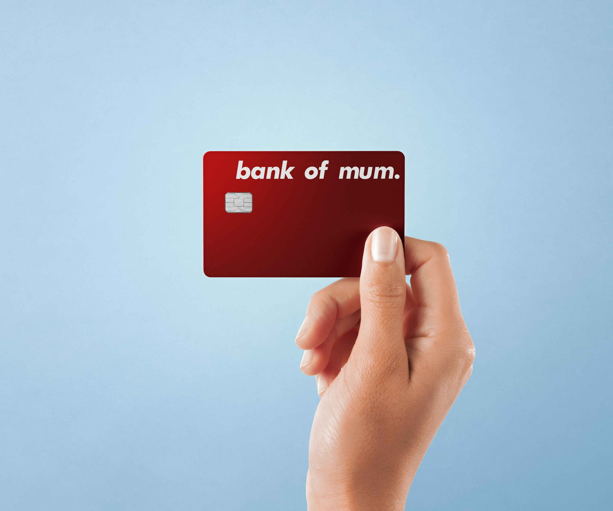 Bank Of Mum - Premium Vinyl Credit Card Skin Cover by Wonderwallsboutique