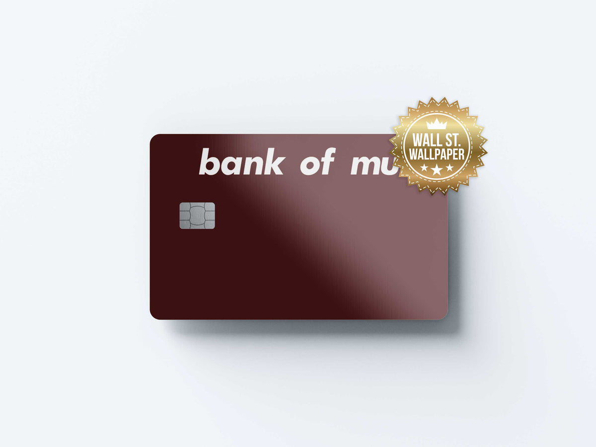 Bank Of Mum - Premium Vinyl Credit Card Skin Cover by Wonderwallsboutique