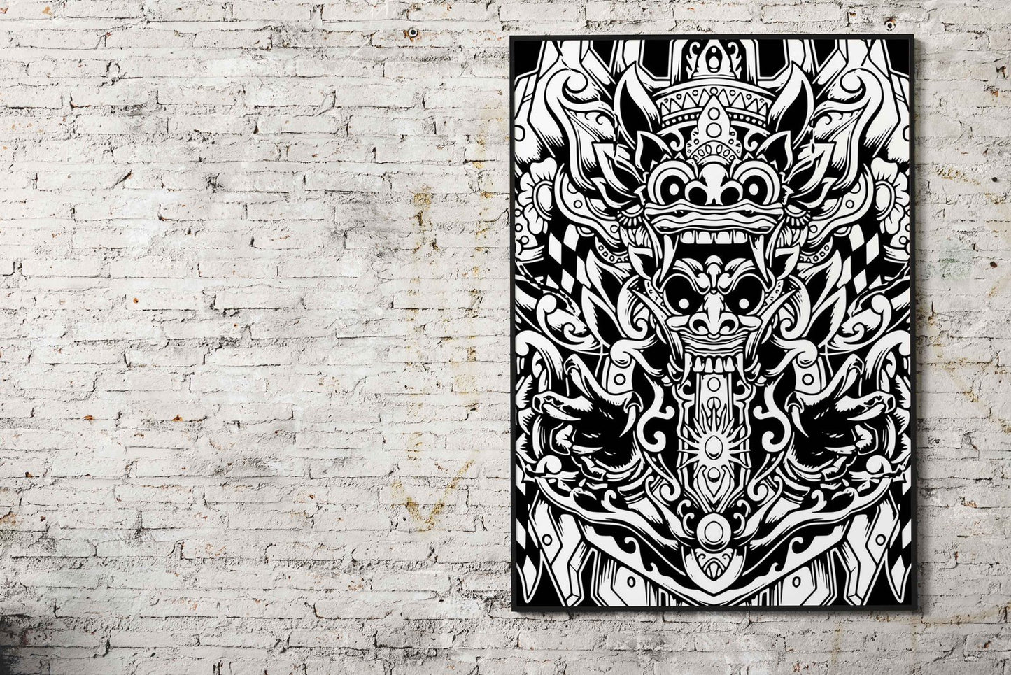 barong bali indonesia Asian Style Poster | Wall Art for Home & Office | High-Quality Print