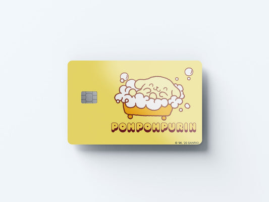 Bathtime Design | Credit Card Sticker | Small Chip | Credit Card Skin