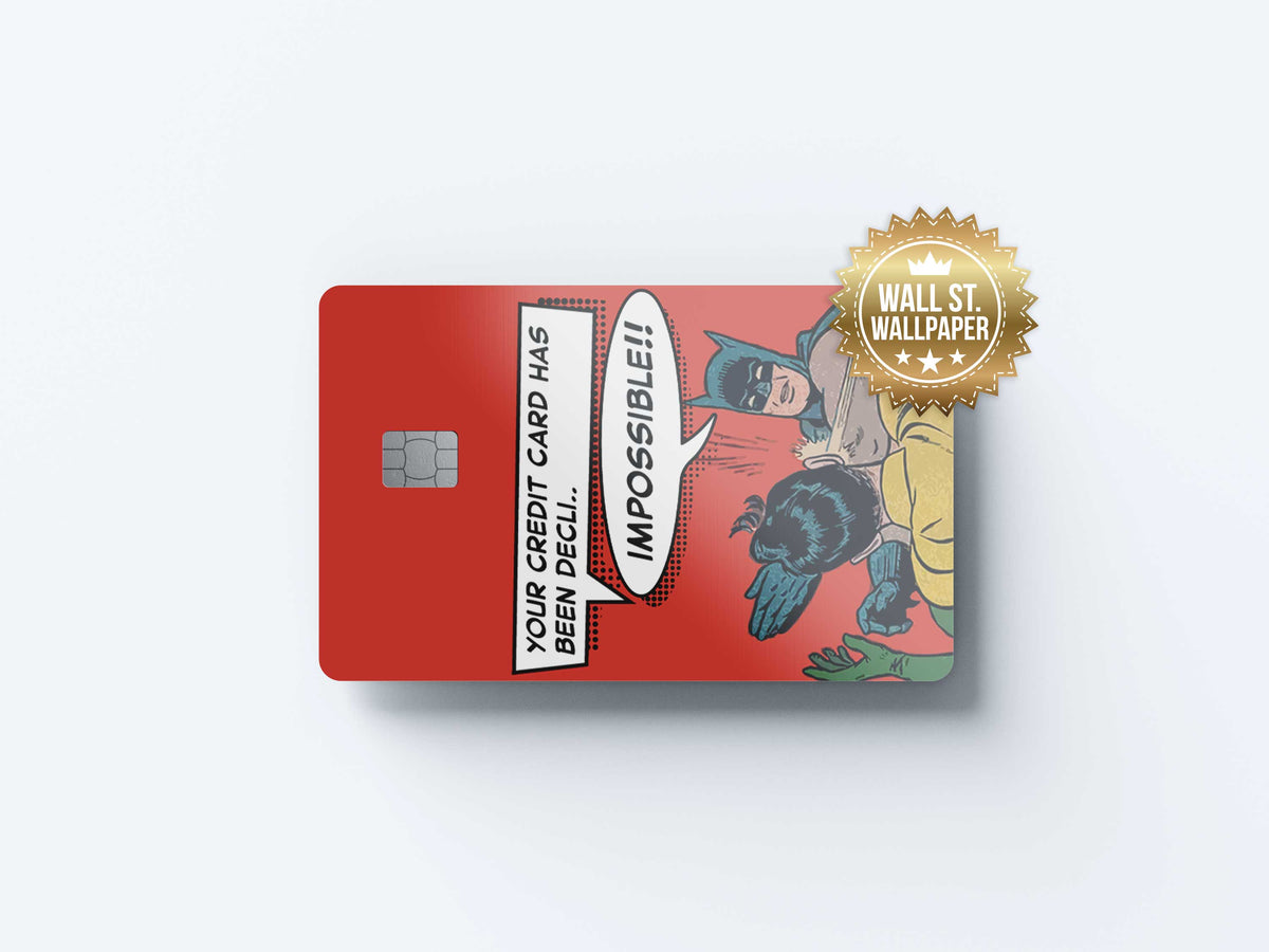 Batman Slap Robin - Premium Vinyl Credit Card Skin Cover by Wonderwallsboutique