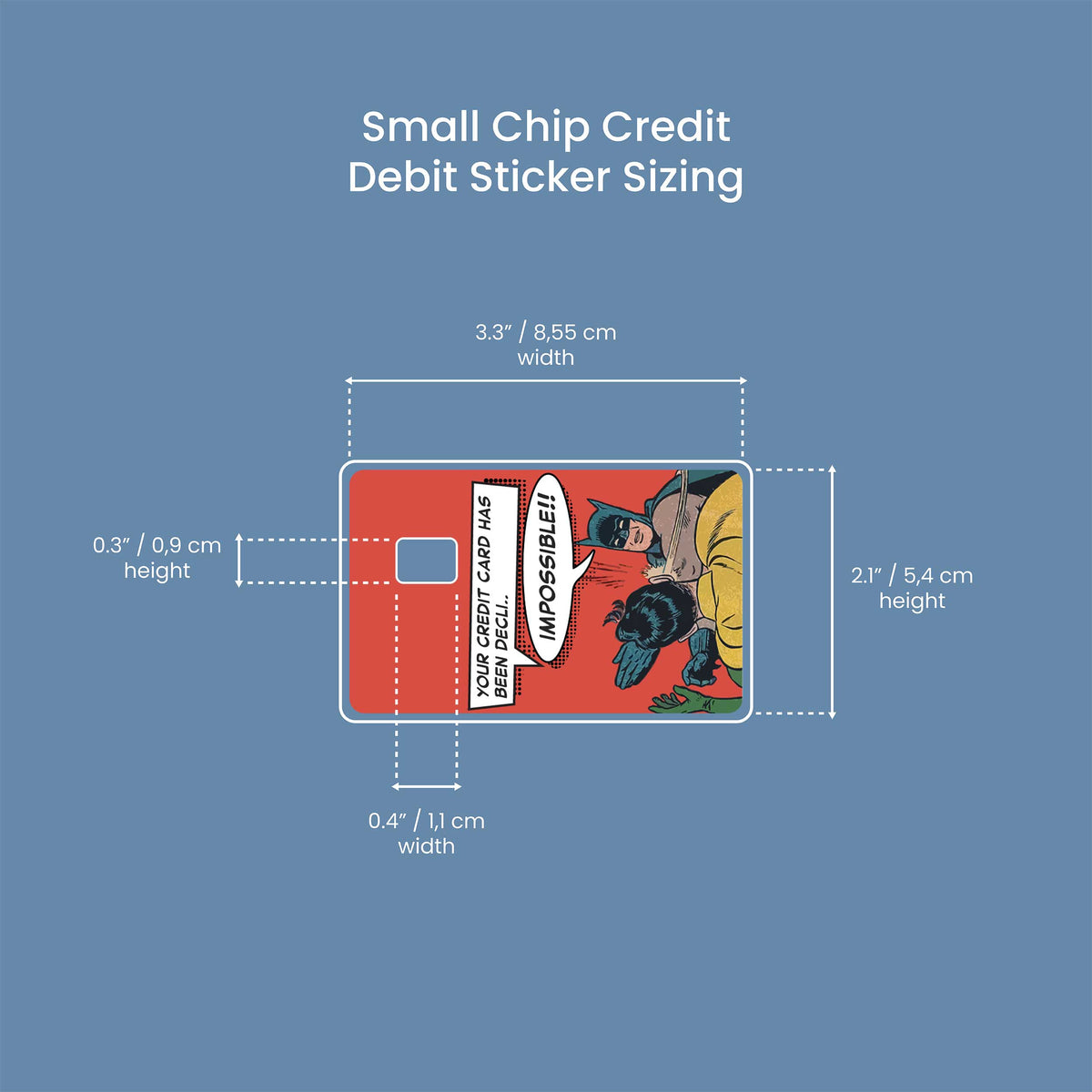 Batman Slap Robin - Premium Vinyl Credit Card Skin Cover by Wonderwallsboutique