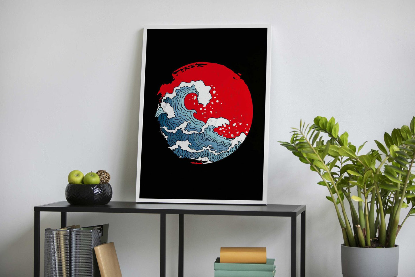 beach waves Asian Style Poster | Wall Art for Home & Office | High-Quality Print