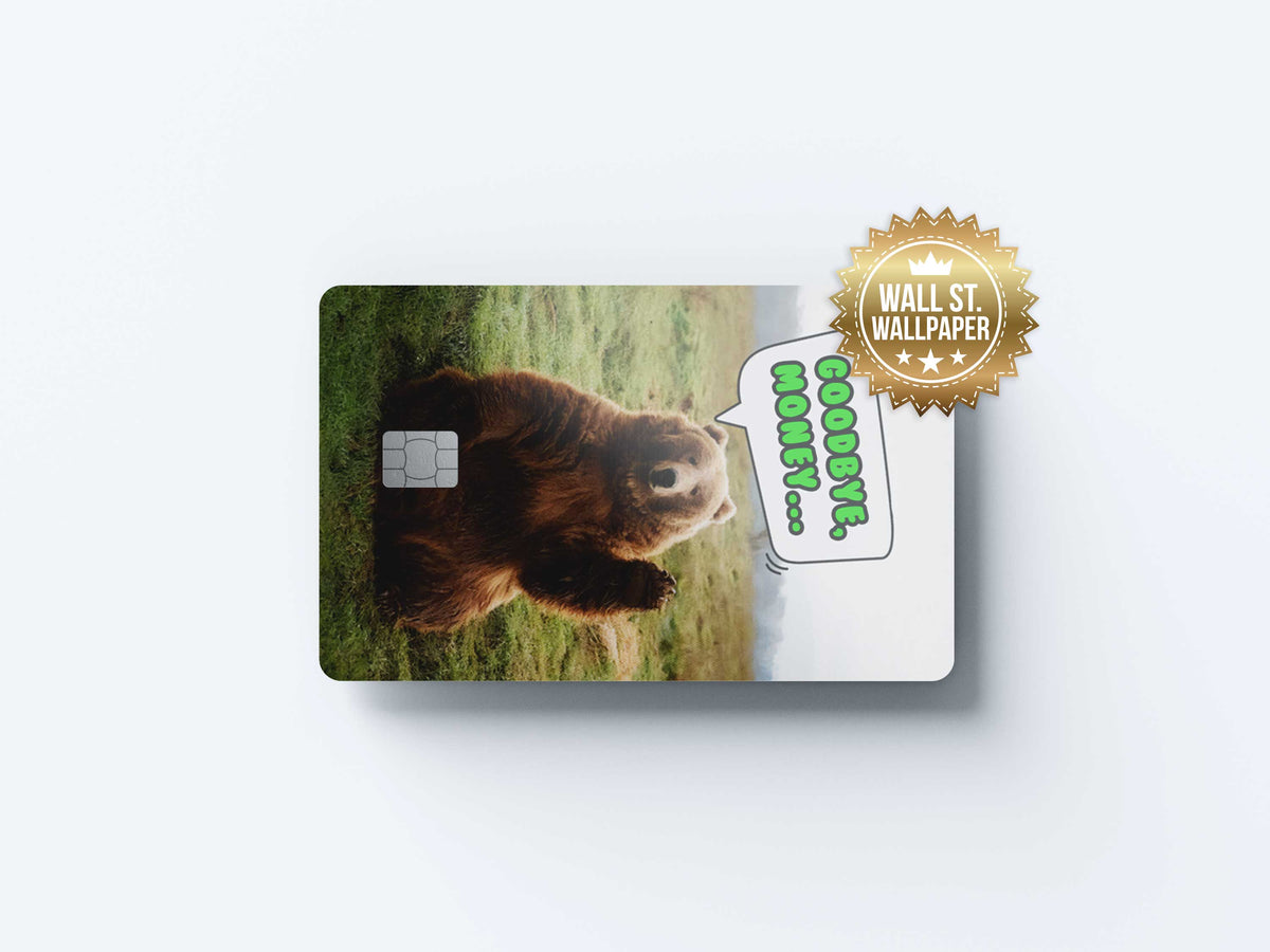 Bear Weaving - Premium Vinyl Credit Card Skin Cover by Wonderwallsboutique