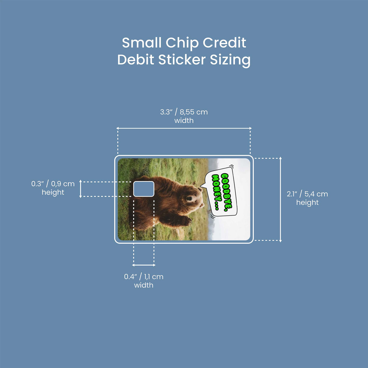 Bear Weaving - Premium Vinyl Credit Card Skin Cover by Wonderwallsboutique
