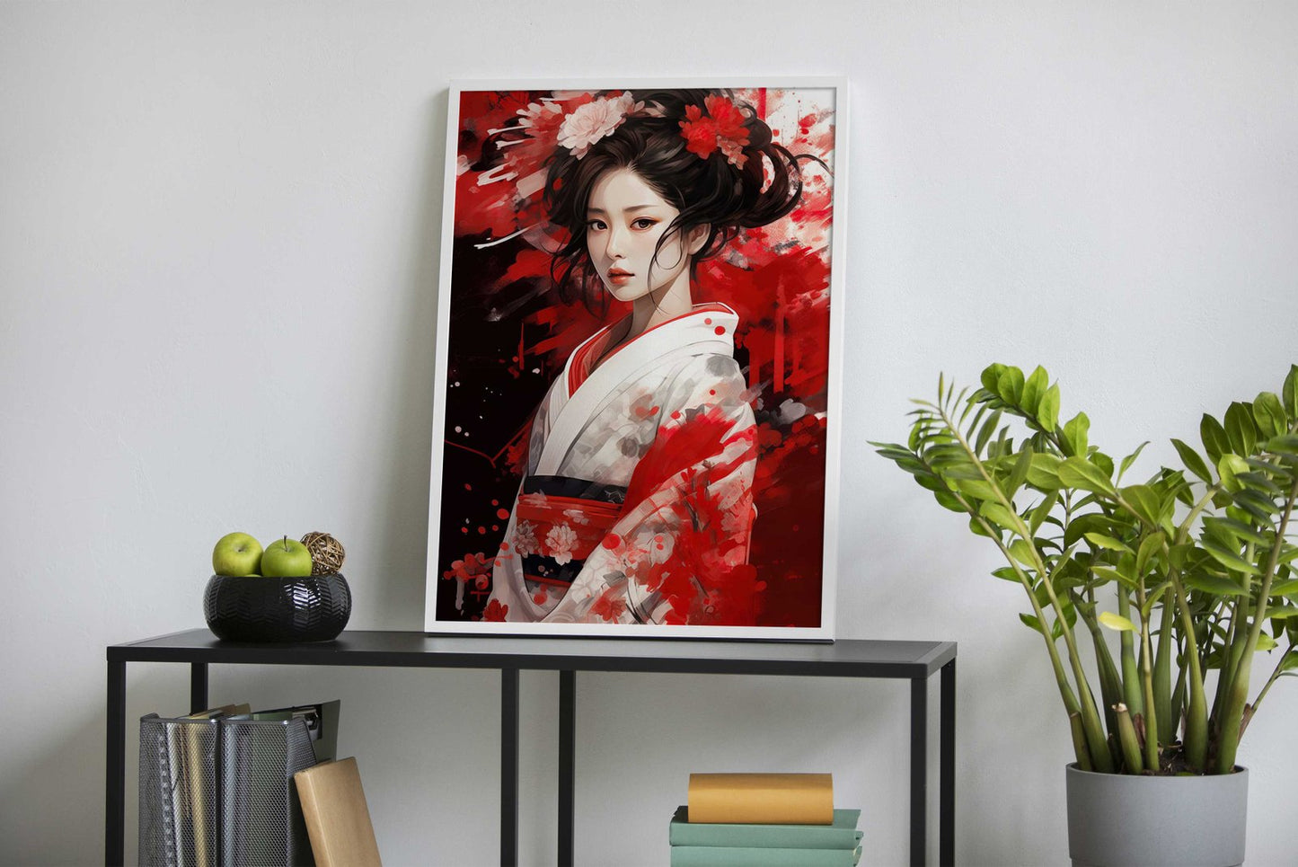 beautiful japanese geisha Asian Style Poster | Wall Art for Home & Office | High-Quality Print