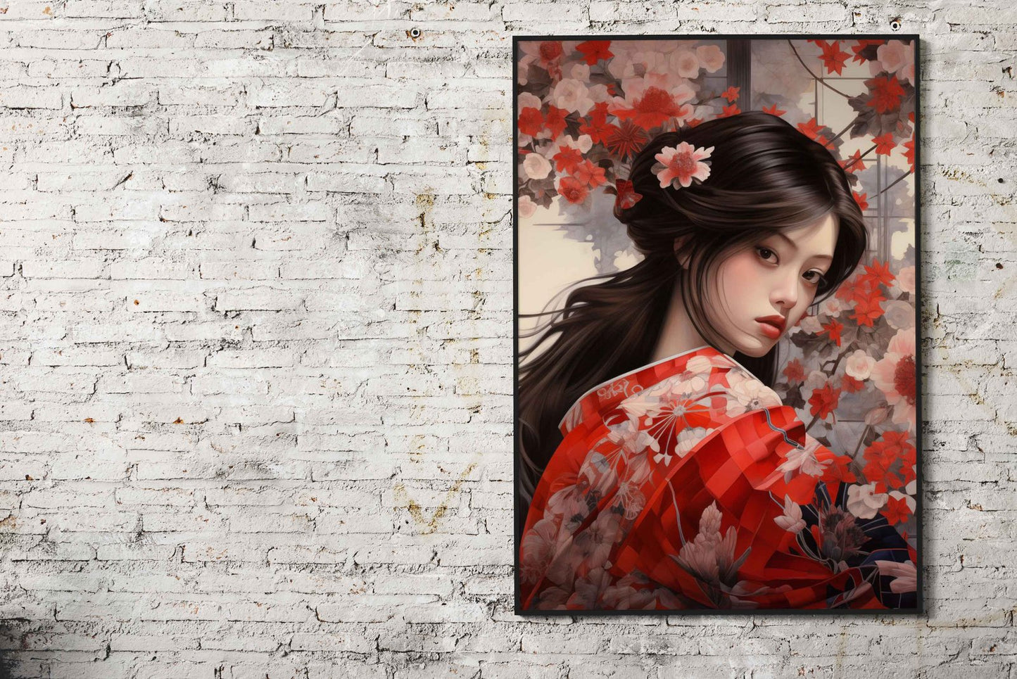 beautiful japanese woman Asian Style Poster | Wall Art for Home & Office | High-Quality Print