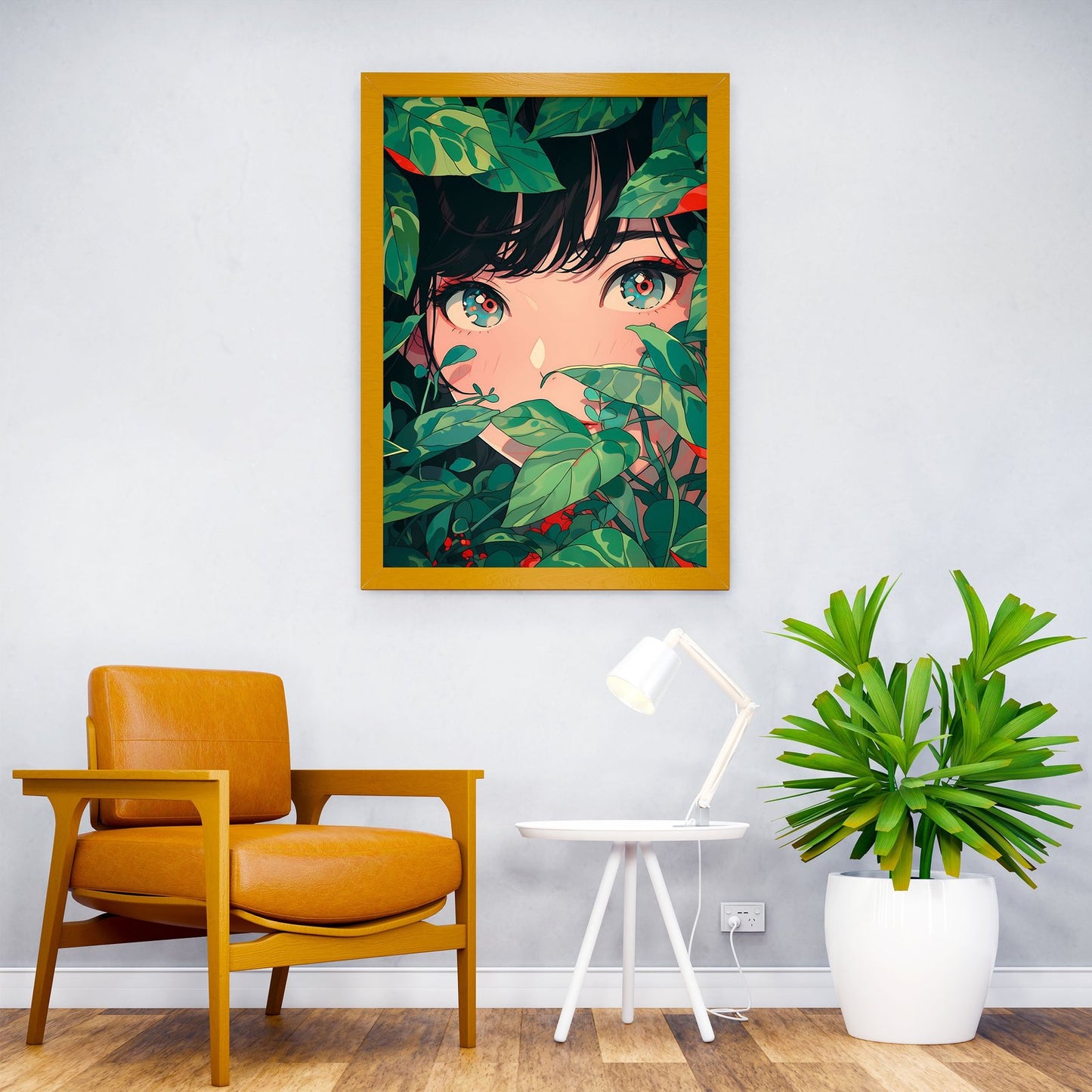 behind the leaves Asian Style Poster | Wall Art for Home & Office | High-Quality Print