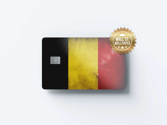 Belgium Flag - Premium Vinyl Credit Card Skin Cover by Wonderwallsboutique