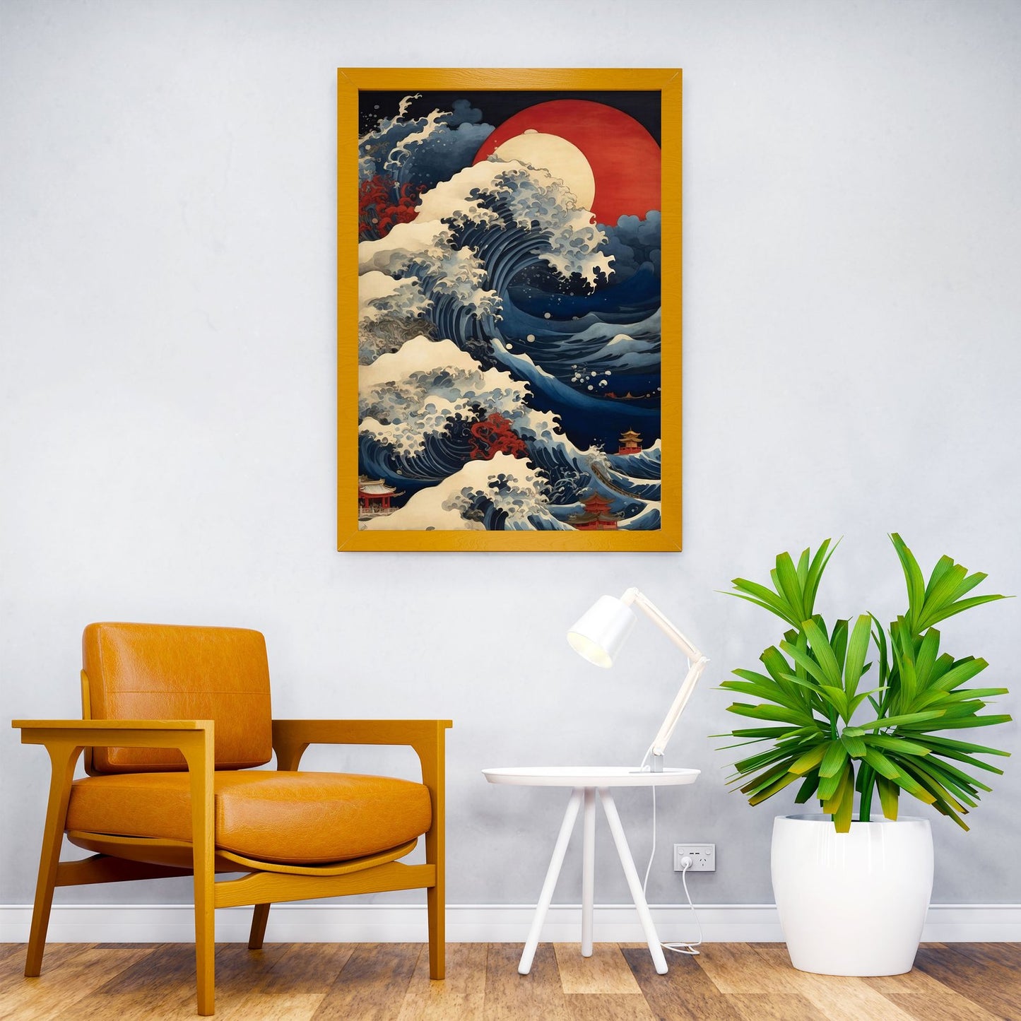 big wave anime Asian Style Poster | Wall Art for Home & Office | High-Quality Print