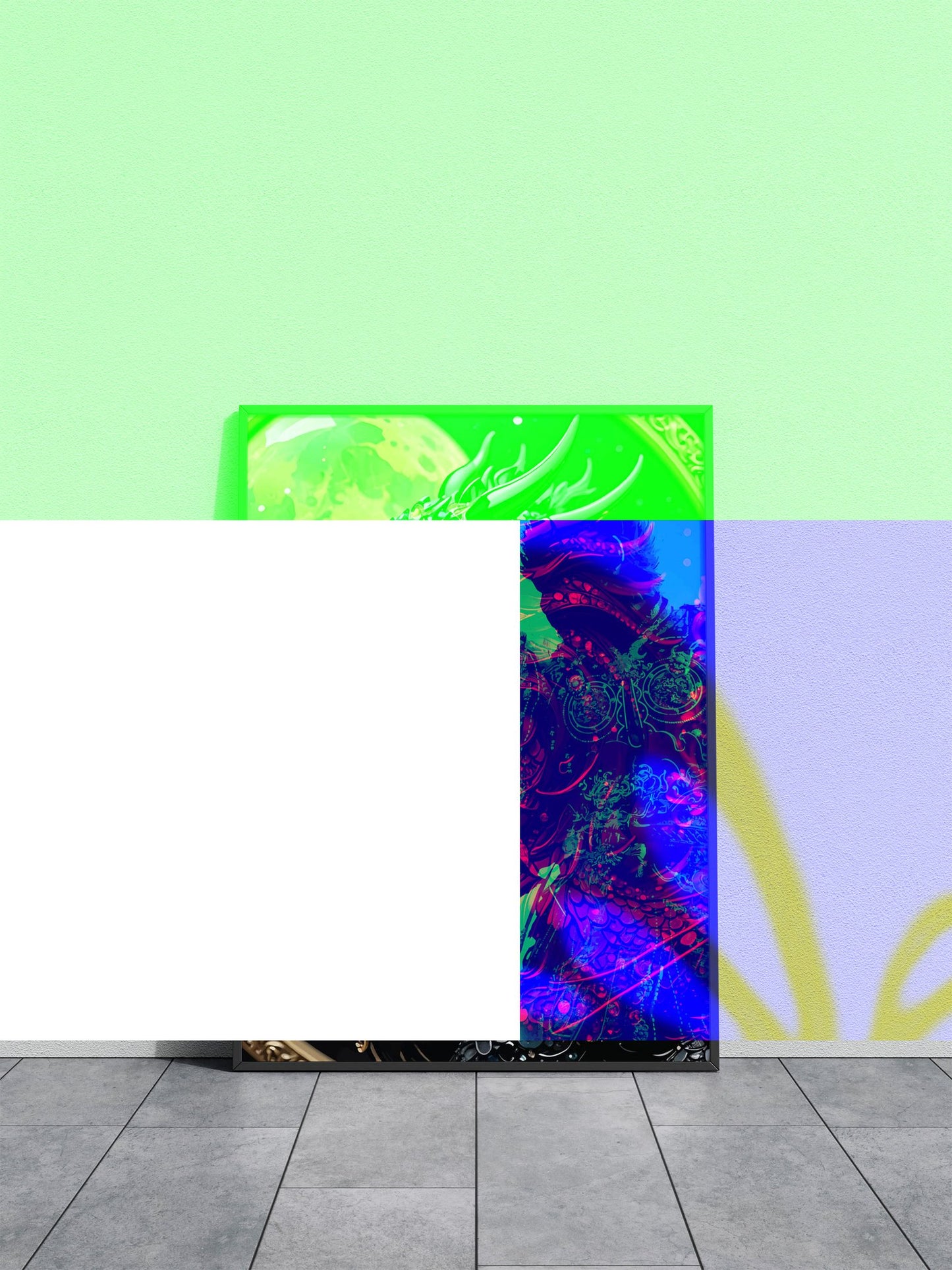 Black Red Samurai Asian Asian Style Poster | Wall Art for Home & Office | High-Quality Print