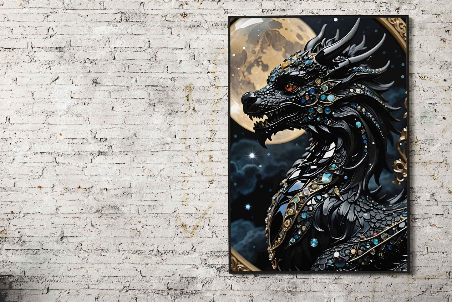 Black Red Samurai Asian Asian Style Poster | Wall Art for Home & Office | High-Quality Print