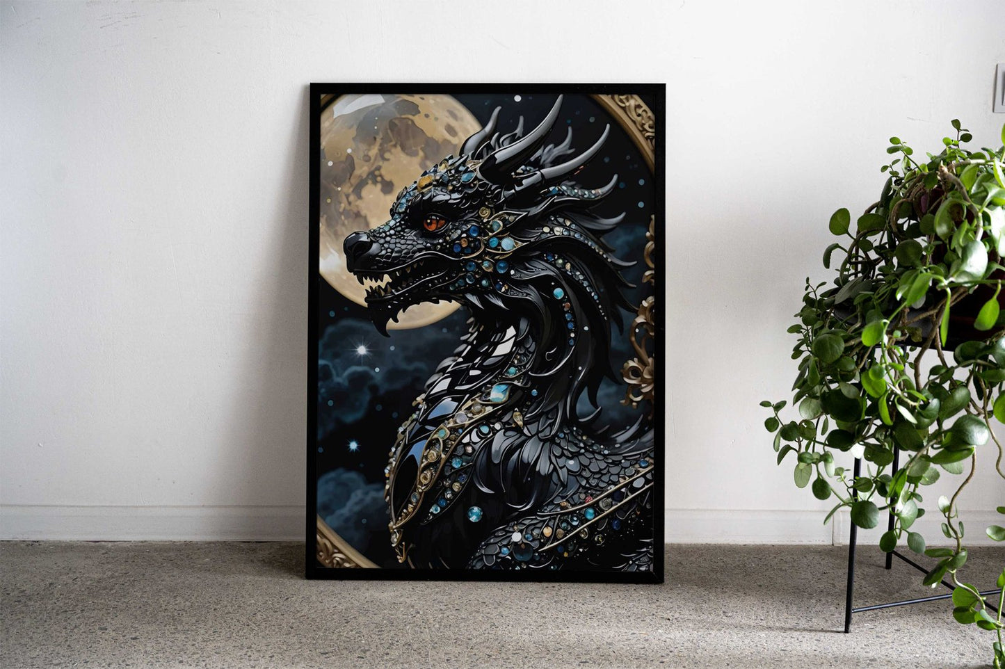 Black Red Samurai Asian Asian Style Poster | Wall Art for Home & Office | High-Quality Print