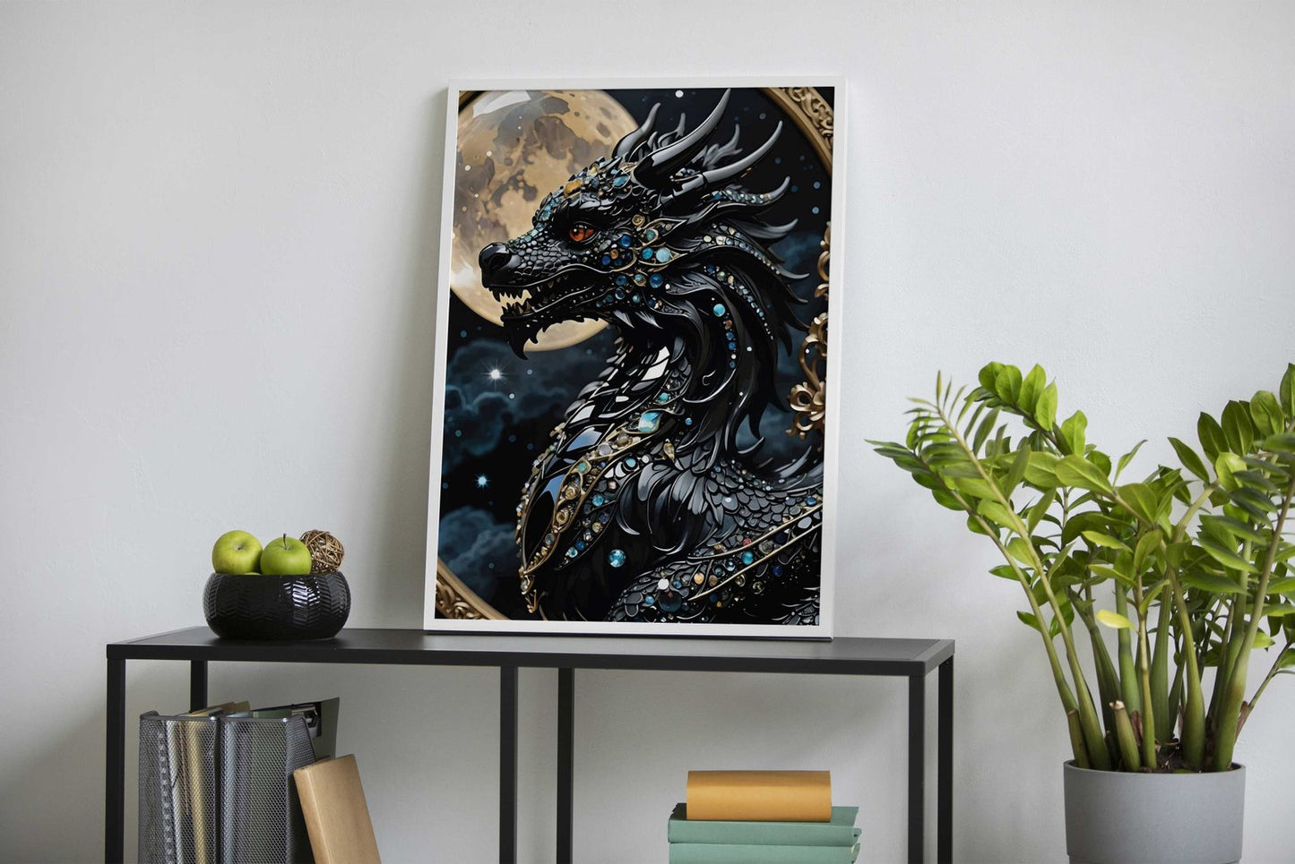 Black Red Samurai Asian Asian Style Poster | Wall Art for Home & Office | High-Quality Print