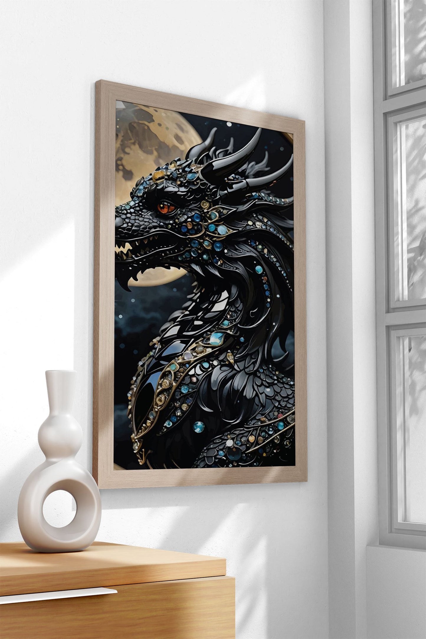 Black Red Samurai Asian Asian Style Poster | Wall Art for Home & Office | High-Quality Print